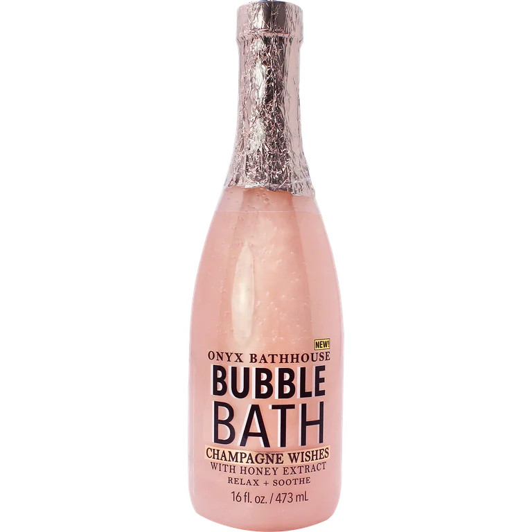 Onyx Brands Bathhouse Champagne Wishes Bubble Bath - Honey And Pear, 16 Oz. Bottle | Walmart (US)