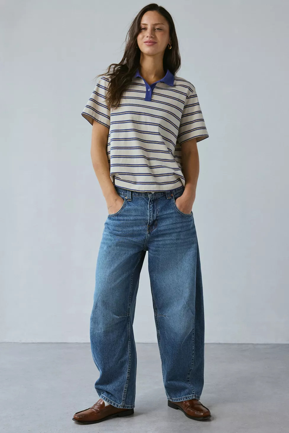 BDG Rih Extreme Barrel Mid-Rise Jean | Urban Outfitters (US and RoW)