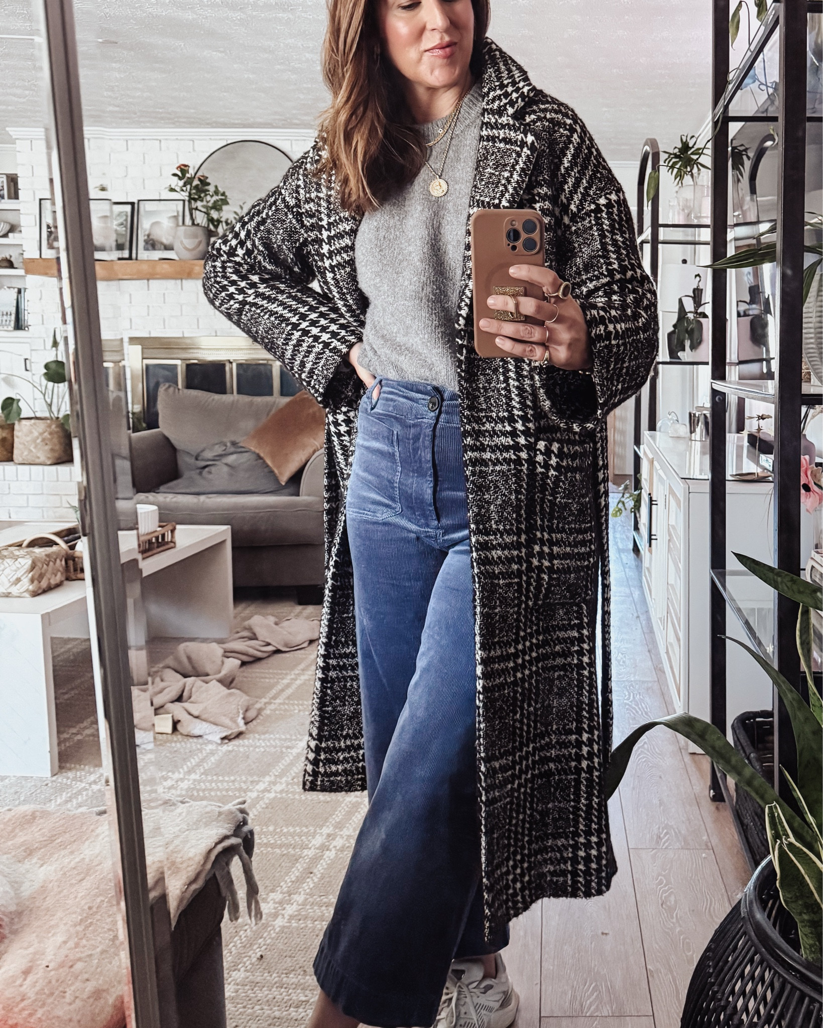 #anthrosale | cords | cropped pants | fall outfit | plaid coat #ltksale #momoutfit #casual outfit (jacket is #zara) showing similar styles 

#LTKmomlife #LTKOver40 #LTKdayinmylife