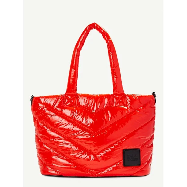 Love & Sports Women's Olivia Large Tote Bag, Red - Walmart.com | Walmart (US)