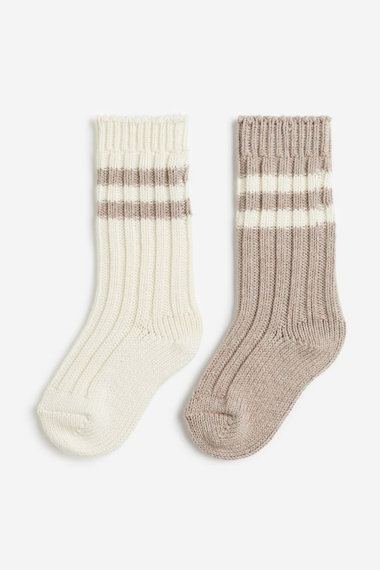 2-pack Knit Socks | H&M (US + CA)