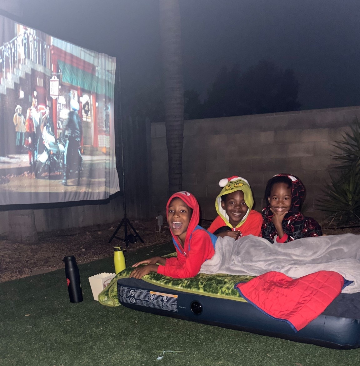 I can’t wait until it cools down completely so we can start back doing our outdoor movie nights. This was our hocus-pocus night in which can’t you tell that it was fun.

#LTKHalloween #LTKFallSale #LTKHome