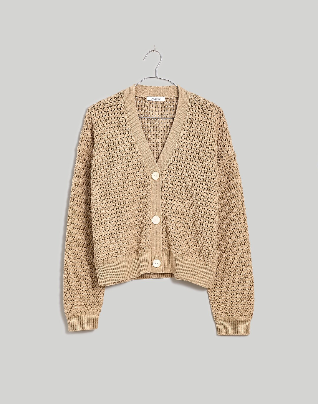 Plus Open-Stitch Crop Cardigan Sweater | Madewell