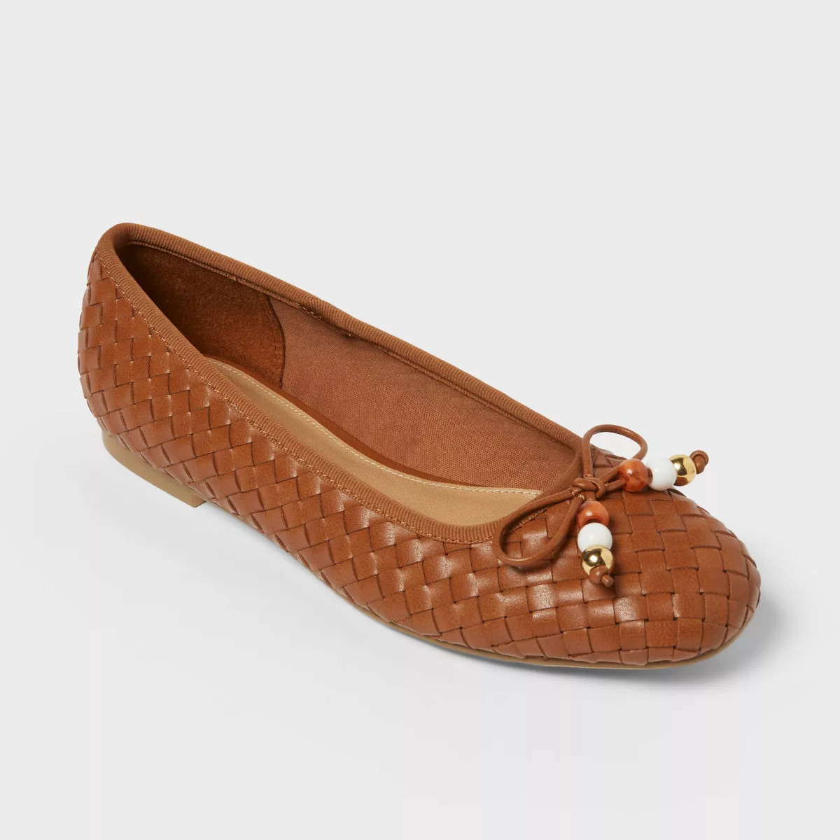 Women’s Merritt Flats with Memory Foam Insole - Universal Thread™ Cognac 8 | Target