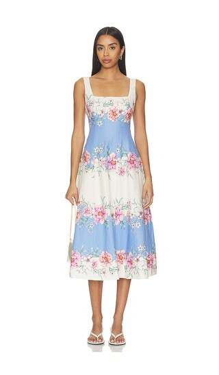 Yumi Kim Sienna Dress in White,Blue. - size S | Revolve Clothing (Global)