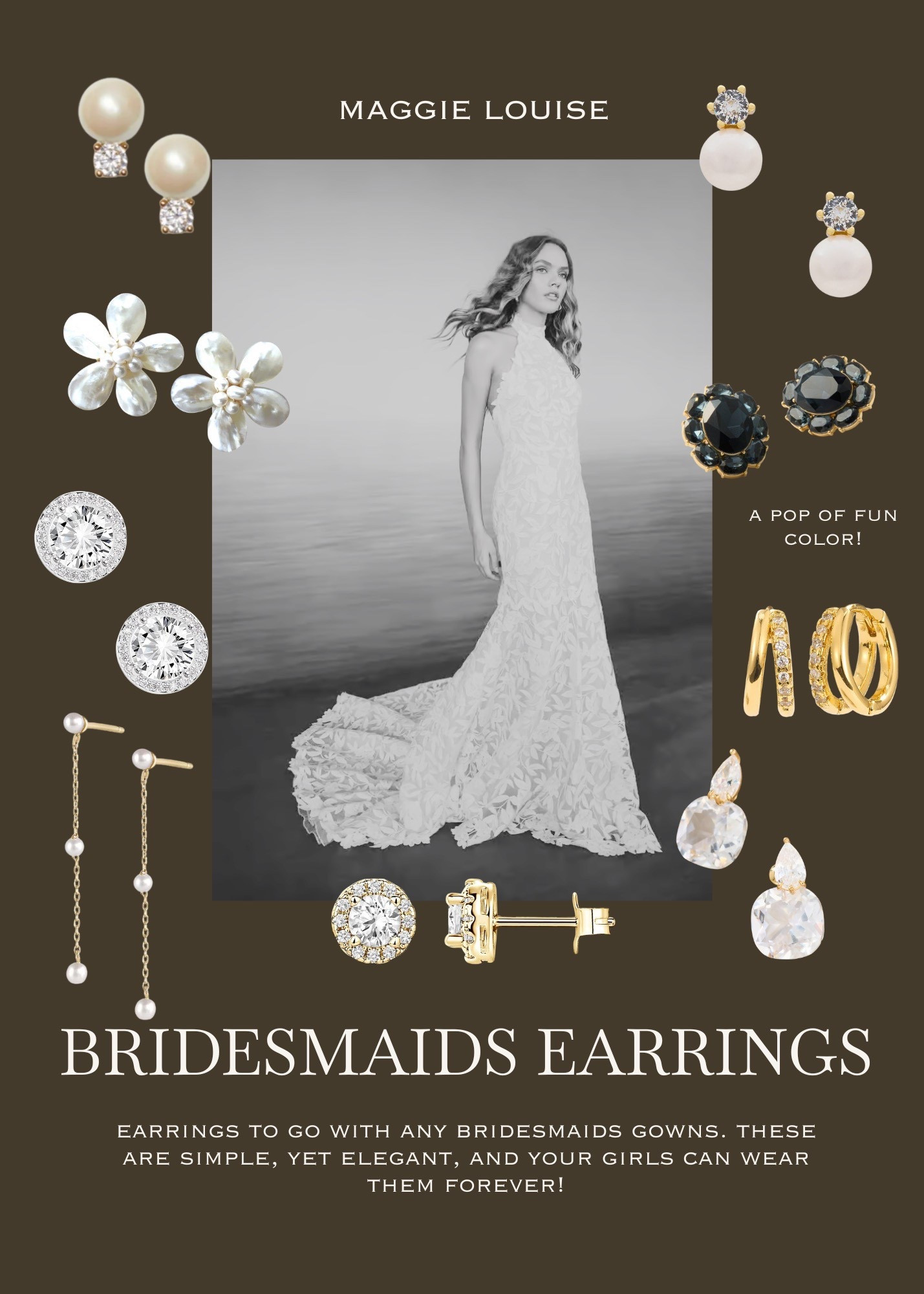 beautiful earrings to gift your bridesmaids to wear while getting ready! 

#LTKmorningroutine #LTKgrwm #LTKWedding