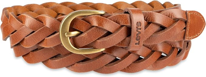 Levi's Women's Fully Adjustable Casual Leather Braided Belt for Jeans and Dresses | Amazon (US)