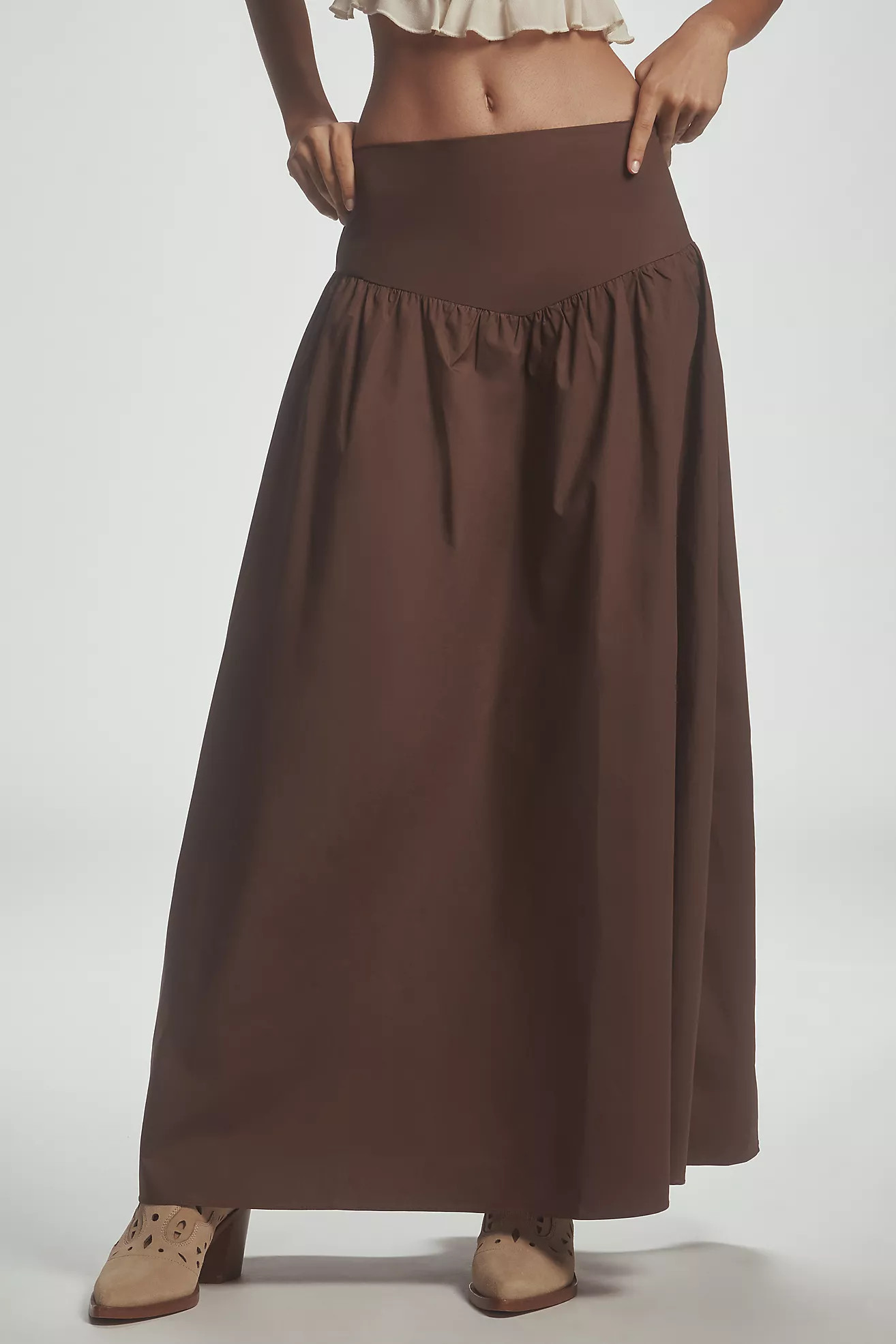 Glamorous Drop-Waist Maxi Skirt | Anthropologie (US)