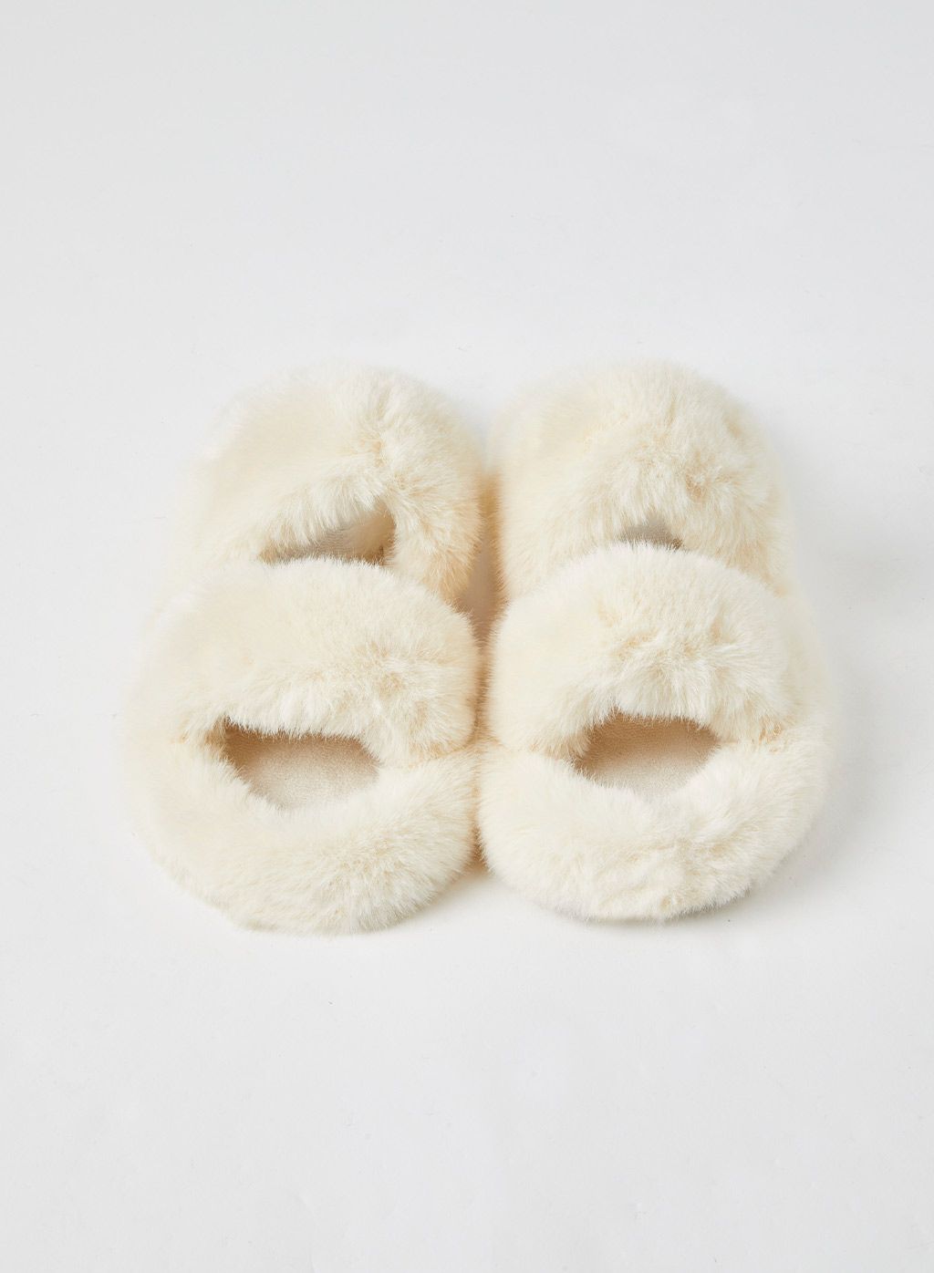 Fluffy Open-Toe Slippers | NAP Loungewear