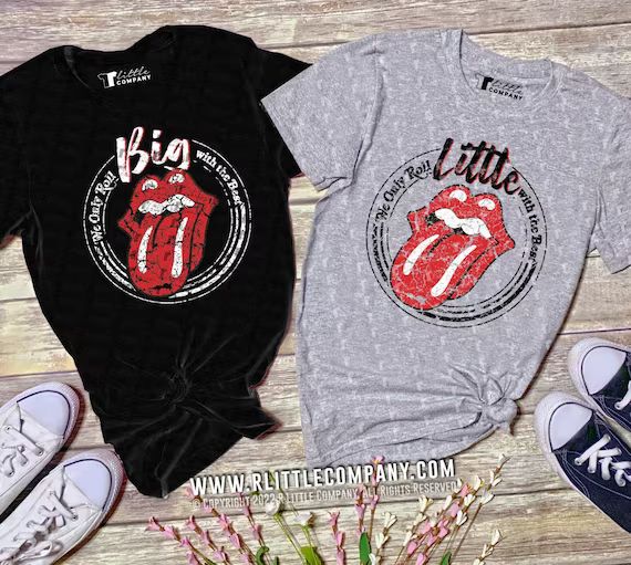 Big Little Family We Only Roll With the Best Rock N Roll - Etsy | Etsy (US)