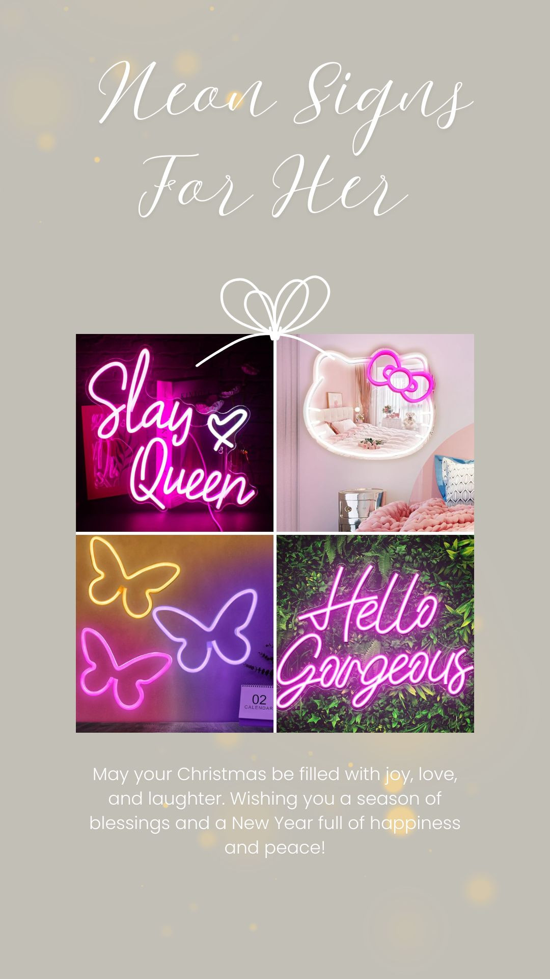 Neon Signs For Her: Light Up Her Space with Style
.
.
Looking for the perfect gift that combines personality, style, and a touch of magic? Neon signs are the ultimate way to brighten up any space while making a bold statement. Whether she's decorating her bedroom, home office, or creating the perfect Instagram backdrop, these vibrant pieces add instant charm and character. From empowering messages to whimsical designs, there's a neon sign that perfectly captures her unique vibe.
.
.
neon signs, gifts for her, home decor, bedroom decor, neon lights, wall art, gift ideas, feminine decor, room aesthetic, statement pieces, aesthetic lighting, girl cave, vanity decor, empowerment gifts, decorative lighting 

 #LTKGiftGuide #LTKHoliday #LTKHome