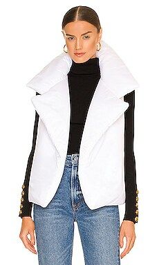 Norma Kamali Sleeveless Sleeping Bag Vest in White from Revolve.com | Revolve Clothing (Global)