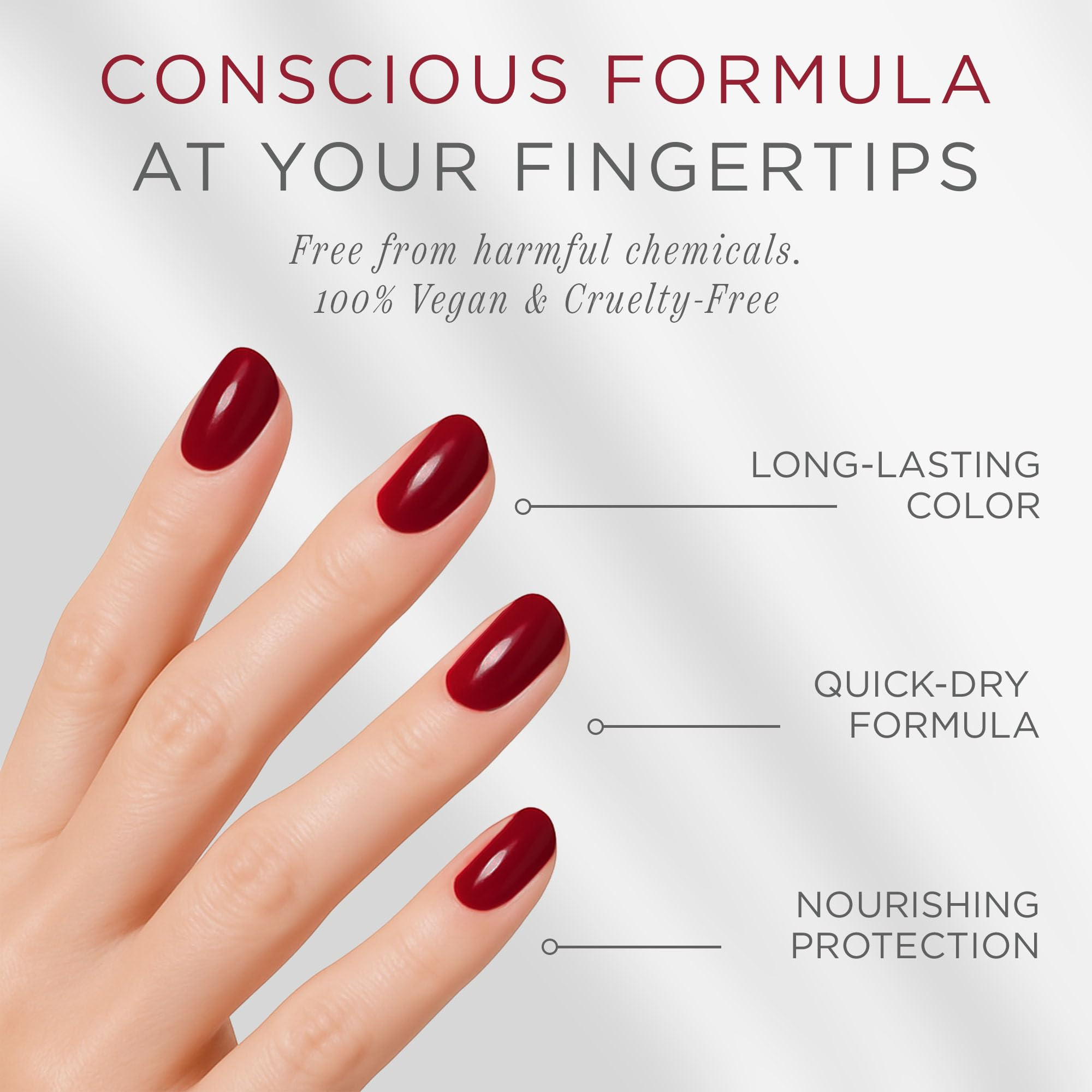 Cote Beauty’s Warm Rich Berry Natural Nail Polish, Luxurious, Creamy Finish, Long Lasting Nail ... | Amazon (US)