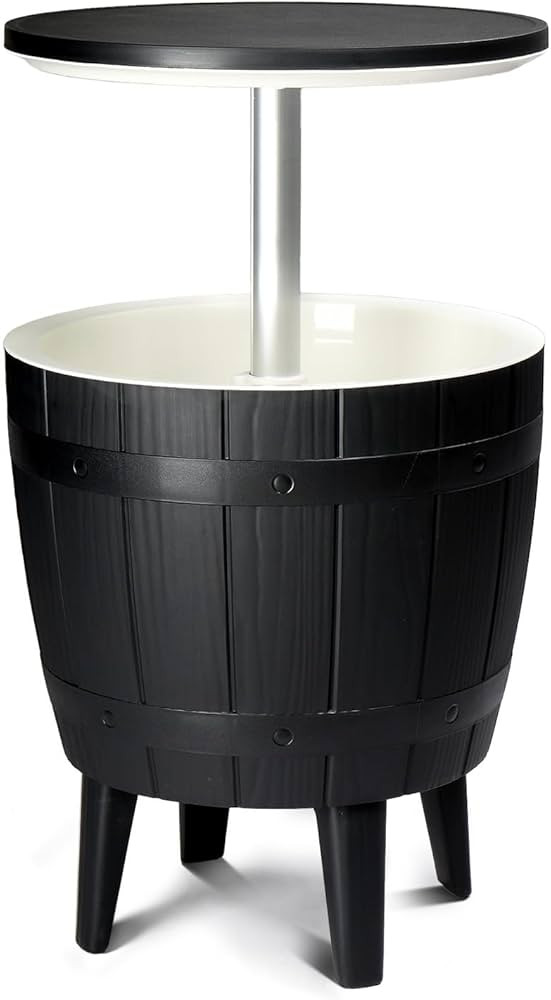 VINGLI Outdoor Cooler Table, Height-Adjustable Outdoor Cool Bar w/ 10 Gallon Beer and Wine Cooler... | Amazon (US)