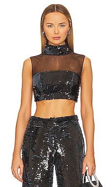 Sequin Mock Neck Top
                    
                    PatBO | Revolve Clothing (Global)
