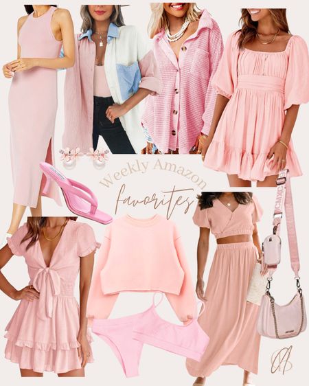 Amazon weekly favorites - light pink version. 

Easter
Pink dress 
Summer outfit 
Spring outfit 

#LTKstyletip #LTKunder50 #LTKSeasonal