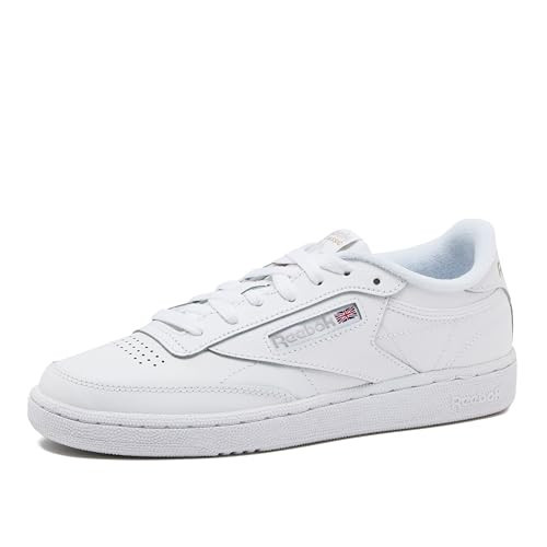 Reebok Men's Club C 85 Tennis Sneaker, White/Sheer Grey, 11 | Amazon (US)