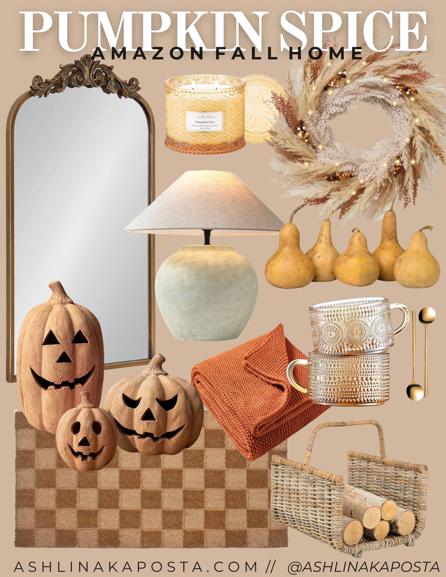 Pumpkin spice + everything nice for your fall home 🍂✨ I rounded up the chicest Amazon finds to bring that warm, cozy autumn glow into your space—think textured throws, earthy pumpkins, statement mirrors, and the perfect candlelight. All the fall feels, delivered right to your doorstep. #AmazonFallHome #PumpkinSpiceVibes #LTKhome 

 #LTKFallSale #LTKSeasonal #LTKHome