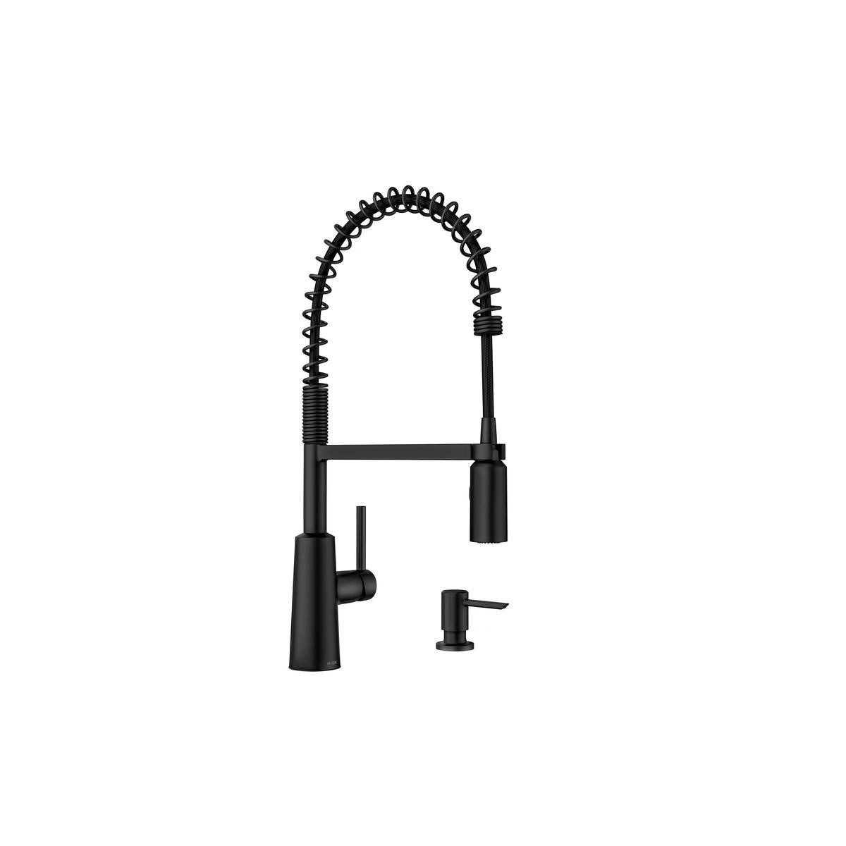 Moen Nori One Handle Matte Black Kitchen Faucet Model No. 87897BL | Target