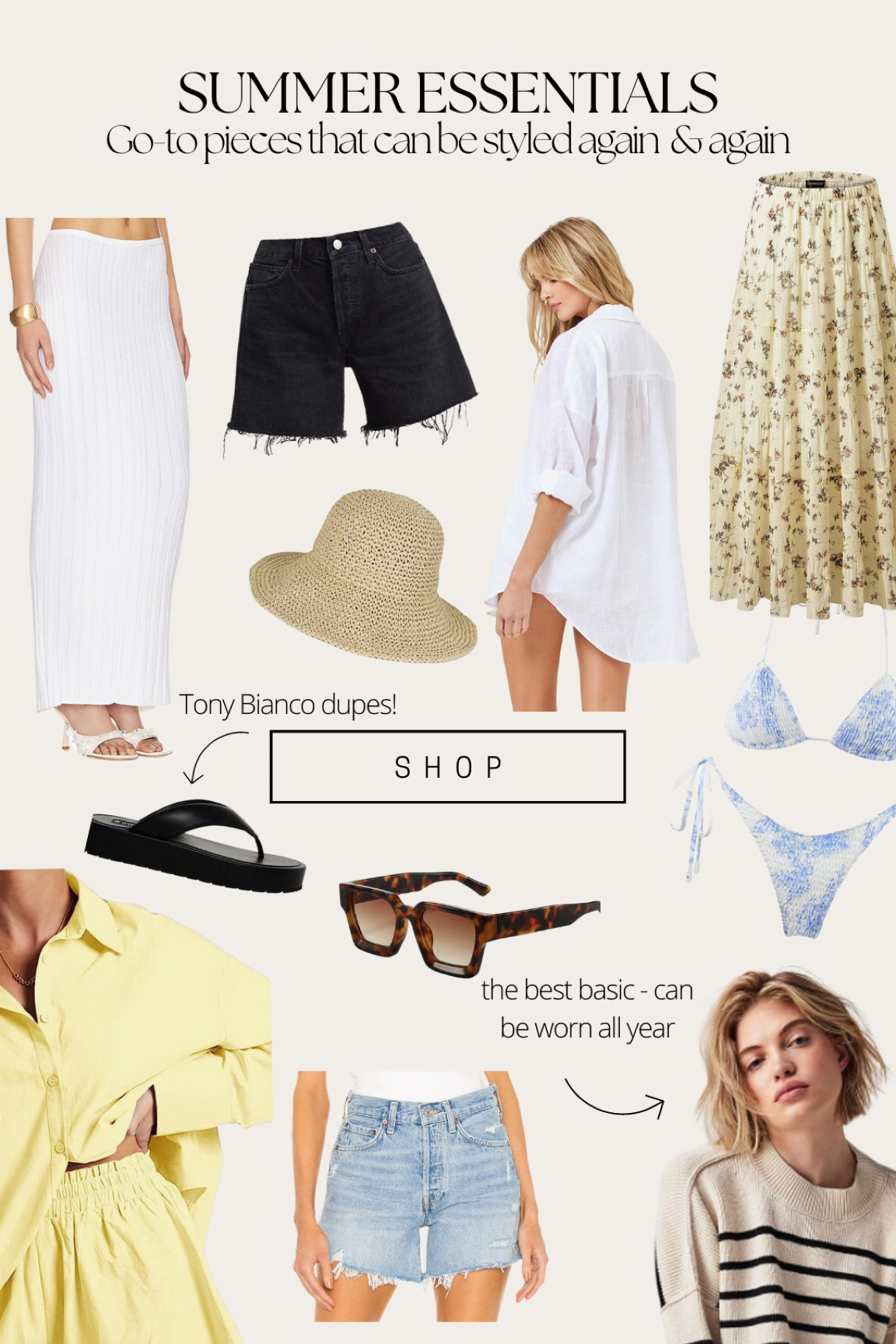 Summer Capsule Pieces that can be worn again and again