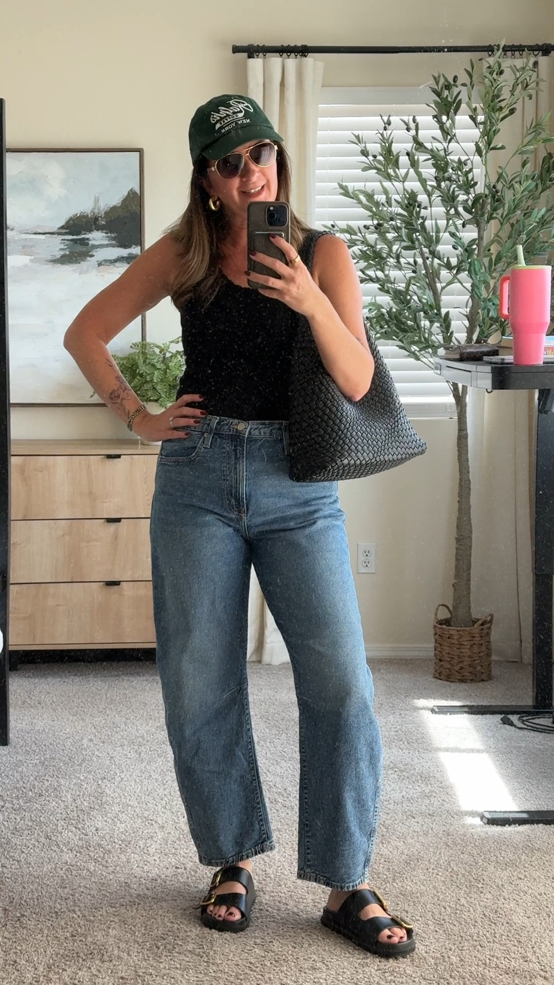 Basically my uniform these days - comfy jeans and a tank top. Easy peasy!

#LTKShoeCrush #LTKOver40 #LTKFindsUnder50