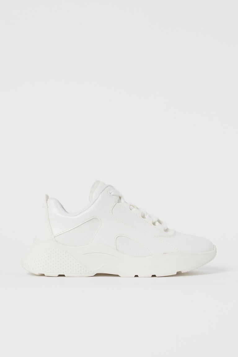 H & M - Chunky-soled Sneakers - White | H&M (US + CA)