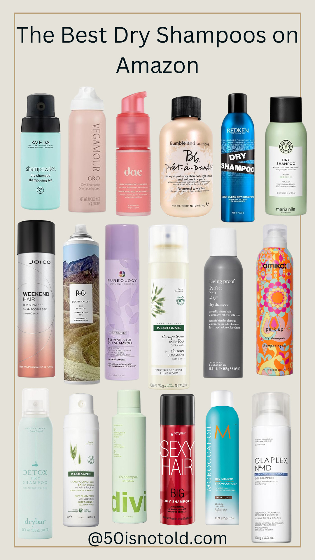 These Amazon dry shampoos help refresh hair, add volume, and stretch wash days without weighing hair down. Great options for fine, thinning, or mature hair. 

 #LTKOver40 #LTKFindsUnder100 #LTKBeauty