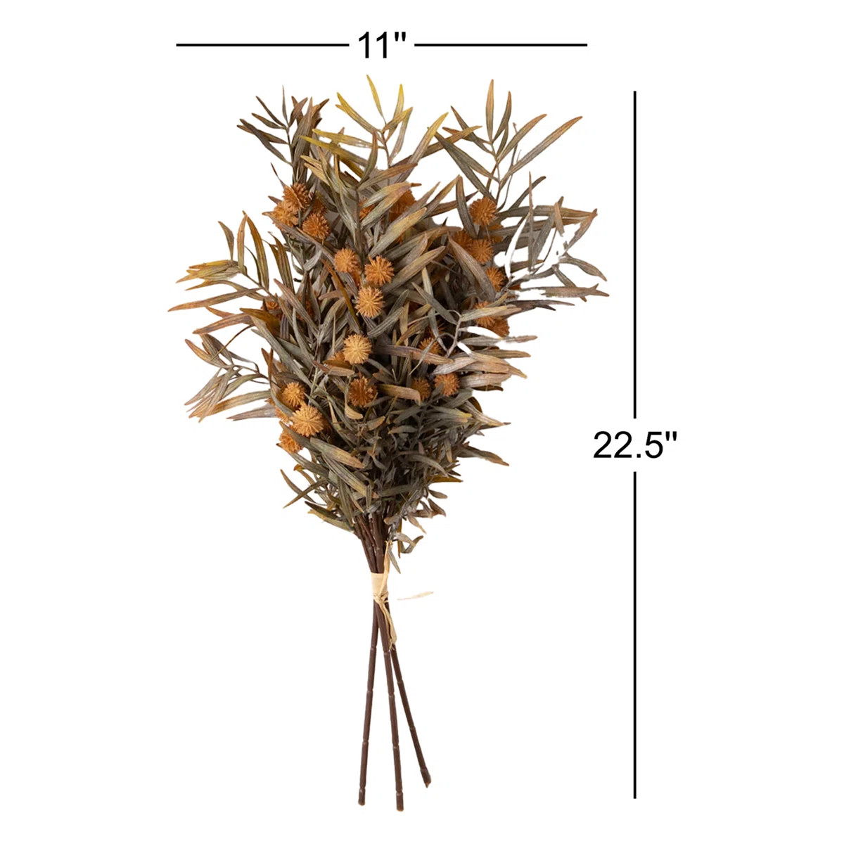 22.5" Artificial Fall Mixed Grass Bush Set of 3, Multicolor (Set of 3) | Wayfair North America