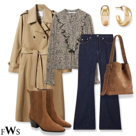 Trench cost styling for fall 🍂

Raincoat rainy day outfit dark denim boot cut casual outfit pumpkin patch outfit ankle boots brown boots suede boots cowboy boots Santiago boots suede purse suede bag arket mango cos gold accessories mom outfit cool casual outfit fall outfit autumn outfit fall colors autumn colours automnal workwear teacher outfit office outfit 

#LTKover40 #LTKfindsunder50 #LTKU