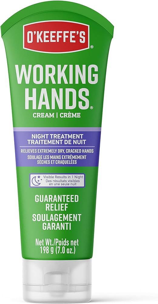 O'Keeffe's Working Hands Night Treatment Hand Cream, 7 oz Tube, (Pack of 1) | Amazon (US)