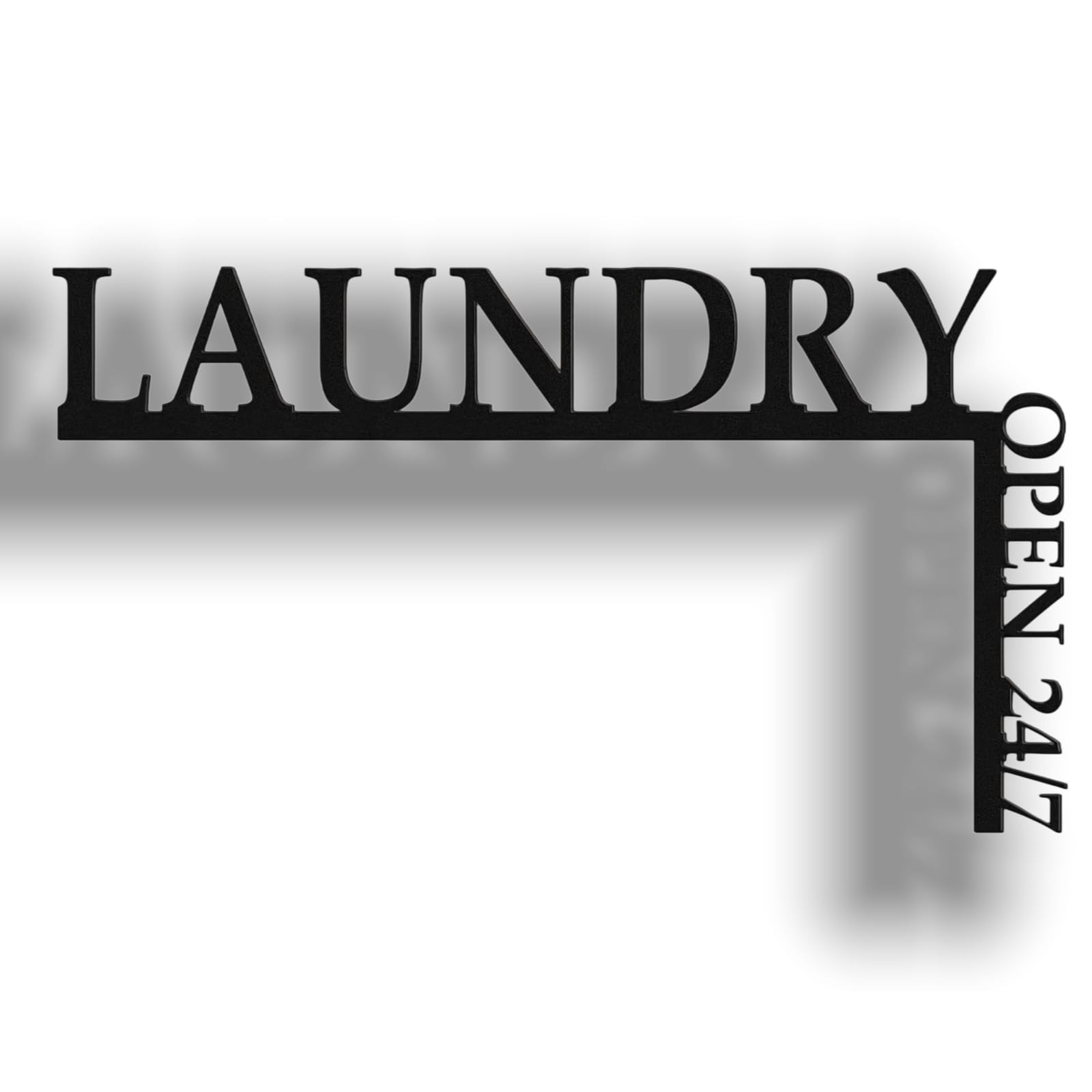 Laundry Room Decor Wooden Over The Door Corner Topper Sign 11x6 Inches Laundry Open 24/7 Funny Wa... | Amazon (US)