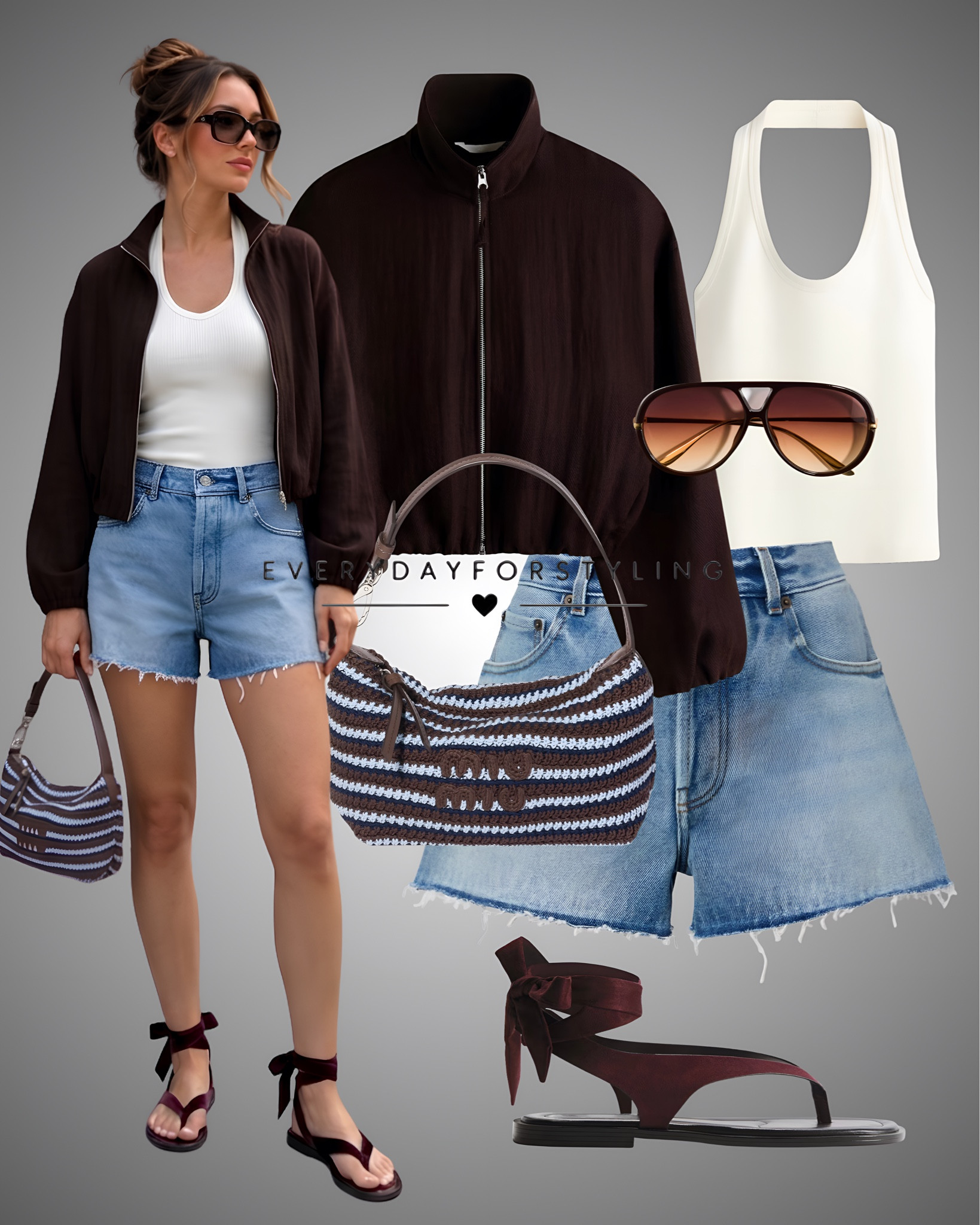 Denim shorts never looked this polished 💙

brown bomber jacket, h&m jacket sale, lightweight bomber styling, casual chic outfits, everyday layering outfit, neutral capsule wardrobe, spring layering ideas, summer evening outfit, denim and bomber jacket, maxi skirt styling, blue jeans outfit ideas, white tank outfit, knit cami outfit, weekend casual style, old money casual fashion, minimal street style, effortless outfit ideas, neutral fashion aesthetic, elevated everyday outfits, wearable capsule outfits

#LTKootd #LTKTravel #LTKSeasonal
