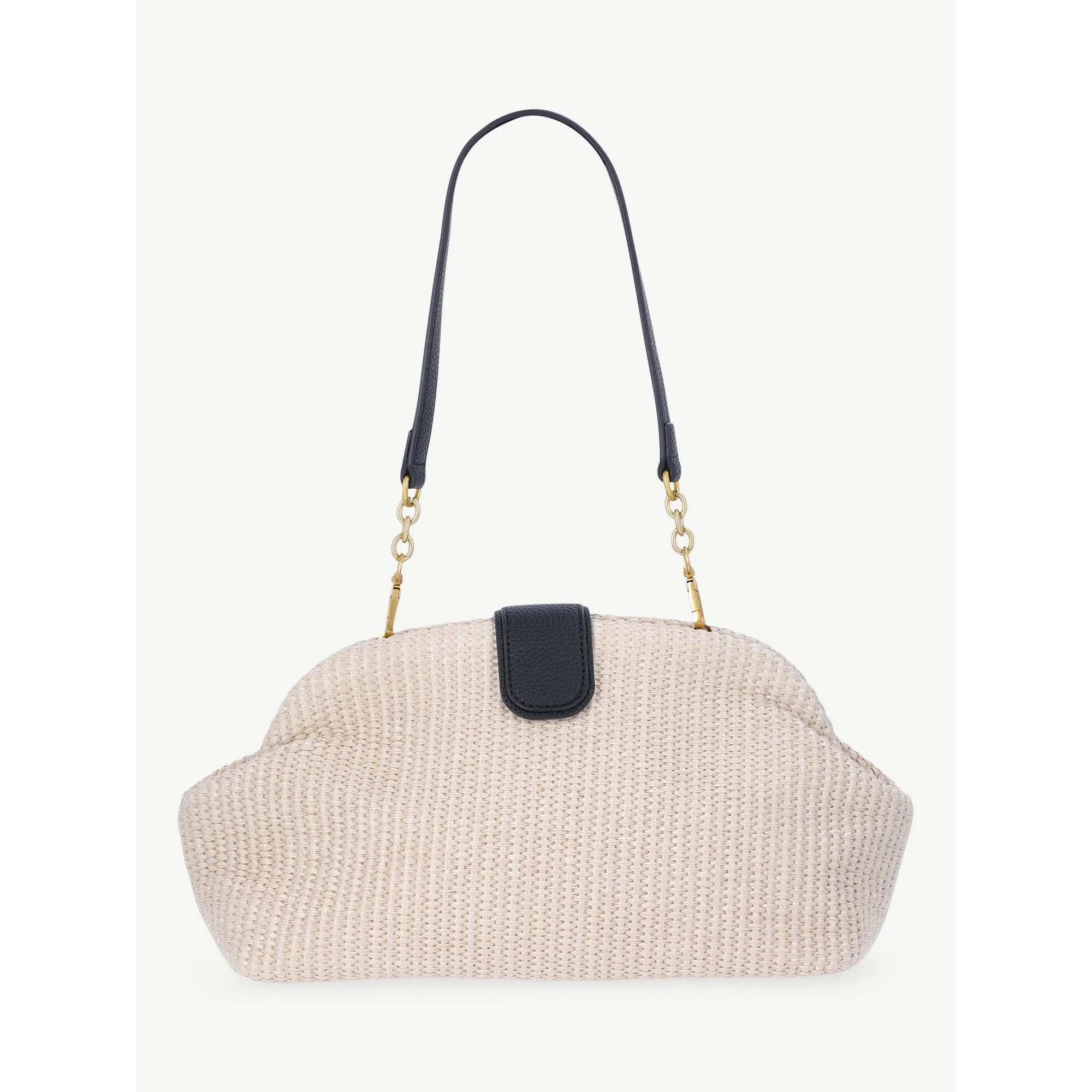 Free Assembly Women's Textured Clutch Handbag, Straw | Walmart (US)