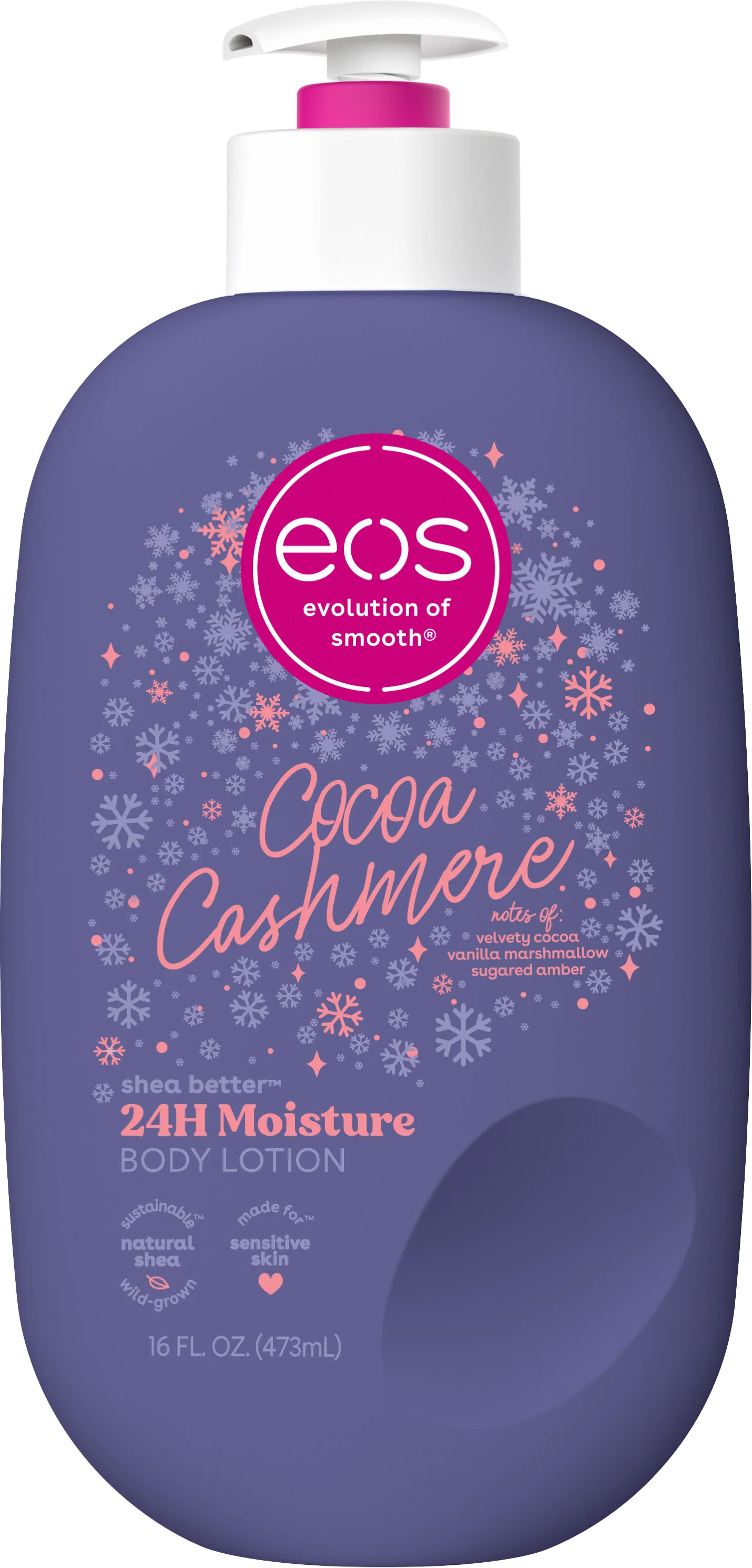 eos Shea Better 24H Moisture Body Lotion, Cocoa Cashmere, 16 fl oz | Walmart (US)
