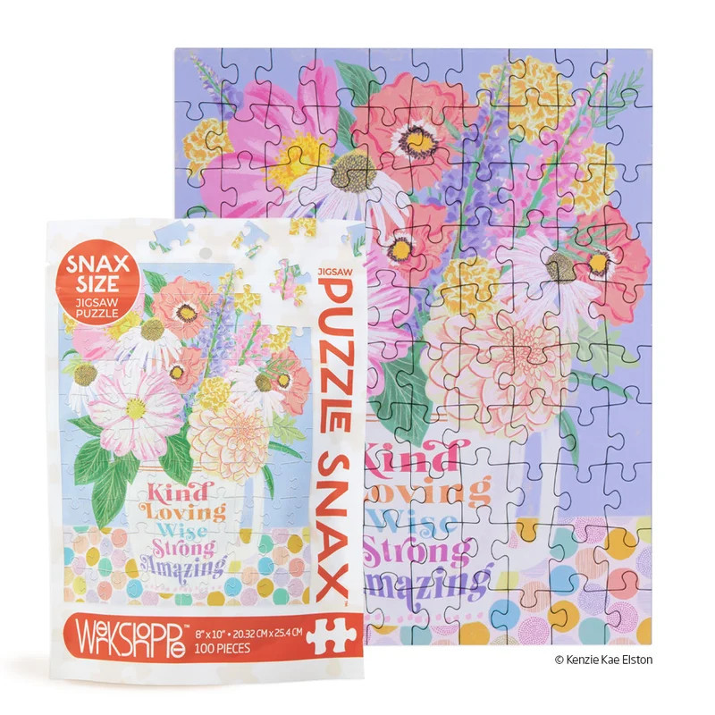 Werkshoppe Kind Loving Strong 100 Piece Puzzle Snax | Verishop