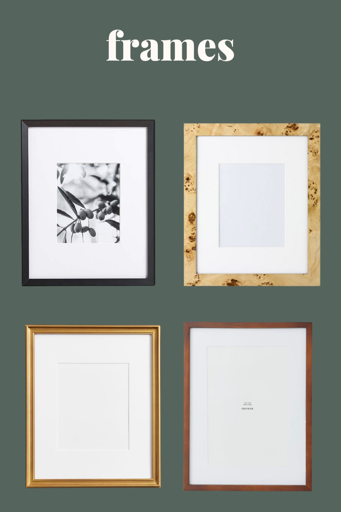 Classic, pretty frames for your art or photos

#frames #pictureframes #wallart #gallerywall #picturewall #artframes #burlwoodframe #woodenframe #antiqueframe #goldframe #minimalframe 

#LTKhome #LTKSeasonal #LTKunder100