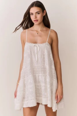 Vionett Cotton Victorian Mini Dress WHITE / XXS | LoveShackFancy