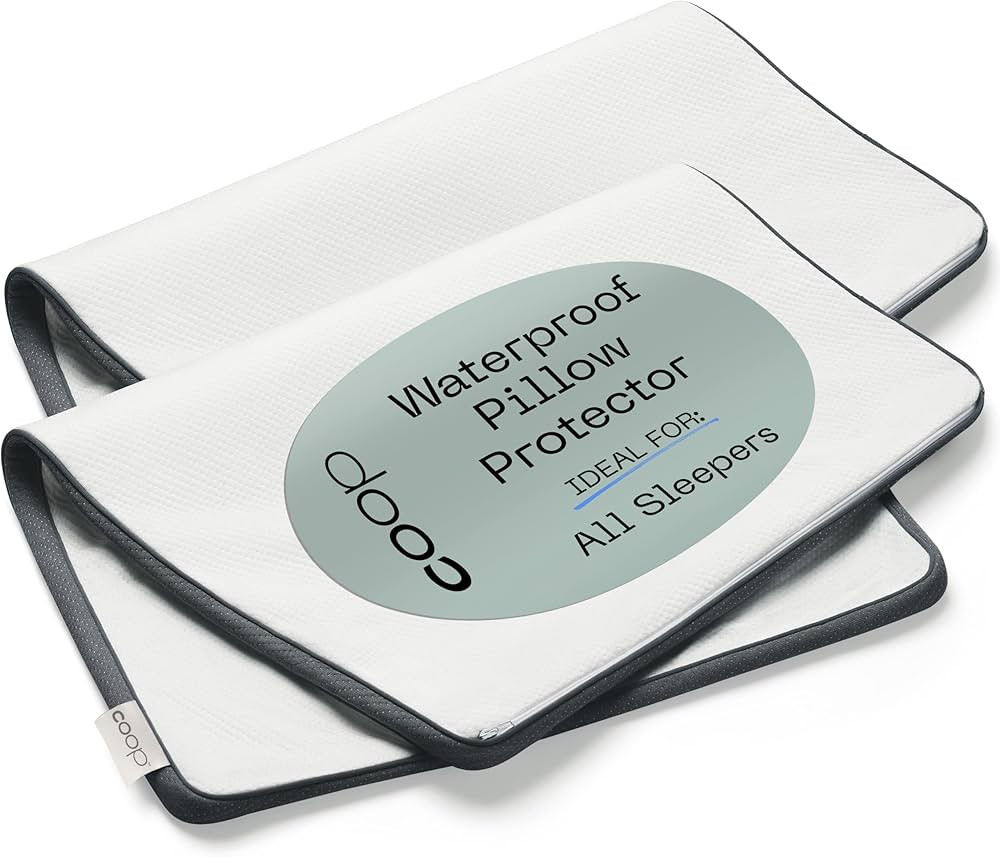 Coop Home Goods Ultra-Tech Pillow Protector for Memory Foam Pillows, Waterproof, Pack of 2 Queen ... | Amazon (US)