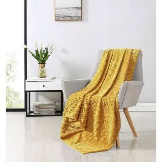 Kate Aurora Ultra Soft & Plush Herringbone Fleece Throw Blanket Covers | Target