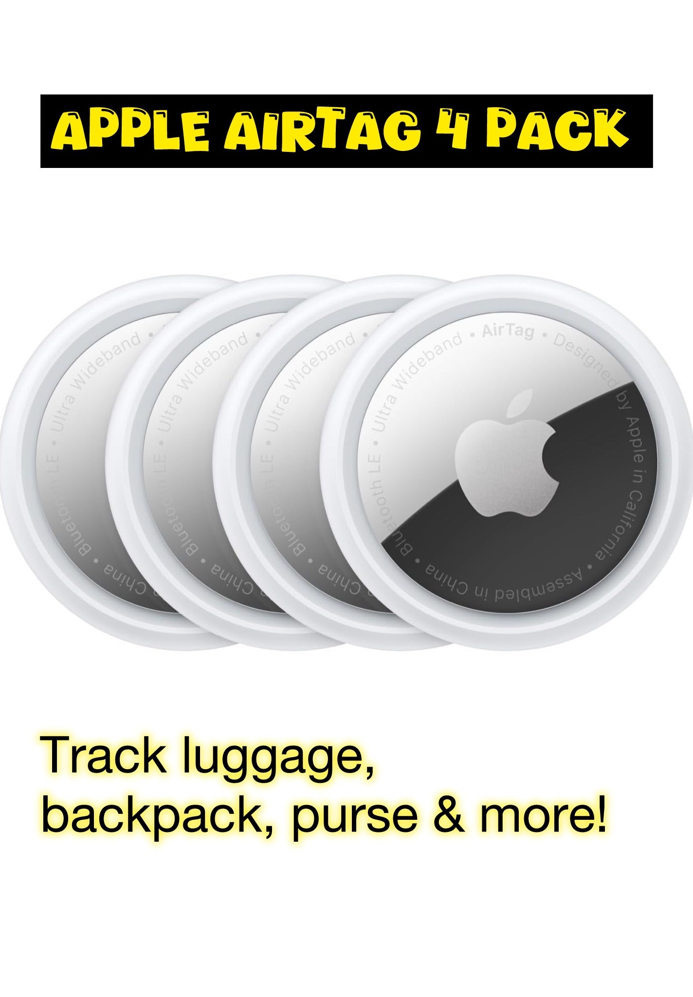 Deal Alert - grab this four pack of apple AirTags so you never lose your bags when you are out traveling!

We keep on each car as well so we never have a…Dude, Where’s My Car? moment!

#travel 

#LTKTravel #LTKSaleAlert #LTKItBag