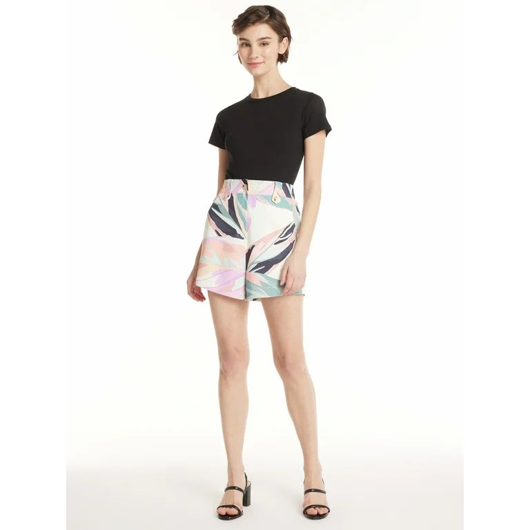 Label Rail x WhatSmitaFound Women's Tailored Shorts, Sizes 4-16 | Walmart (US)