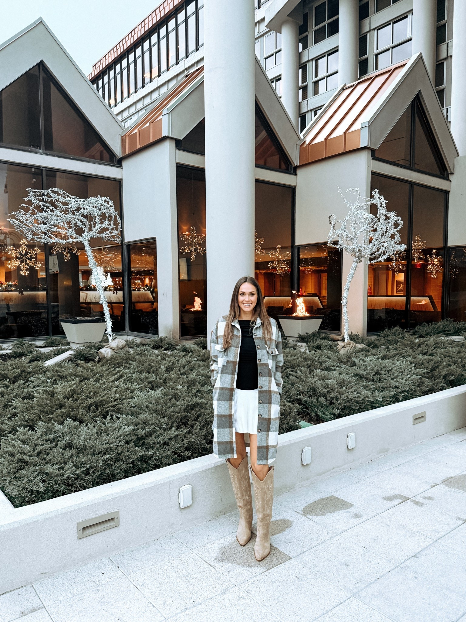 Ways to wear a white pleated skirt in the fall or winter. Size small. Whole outfit is Amazon! Size small for top and jacket. 

Winter style, fall fashion, and inter fashion, resort wear, holiday vacation, travel, seasonal outfit 

#LTKHoliday #LTKSeasonal #LTKFindsUnder50