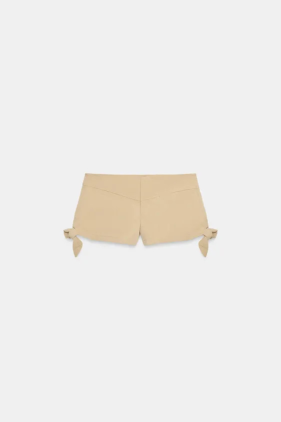 MINI SHORTS WITH SIDE BOWS | Zara UK