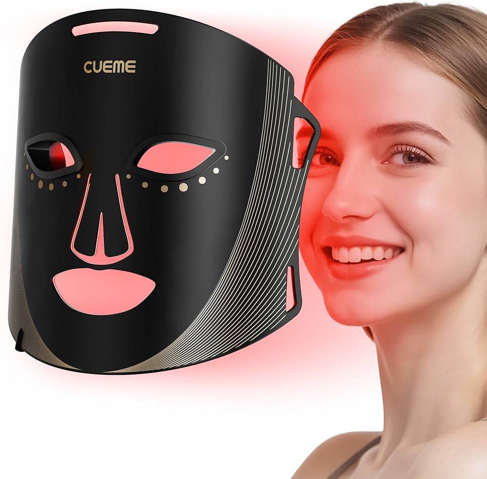 CUEME Red Light Therapy for Face, FDA-Cleared LED Light Therapy Mask for Wrinkles, Acne Treatment... | Amazon (US)