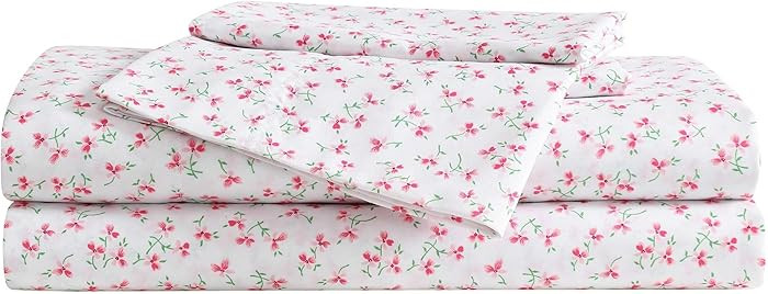Betsey Johnson - King Bed Sheets, Super Soft & Lightweight Bedding with Matching Pillowcases, Fad... | Amazon (US)