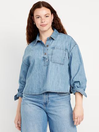 Jean Popover Shirt | Old Navy (US)