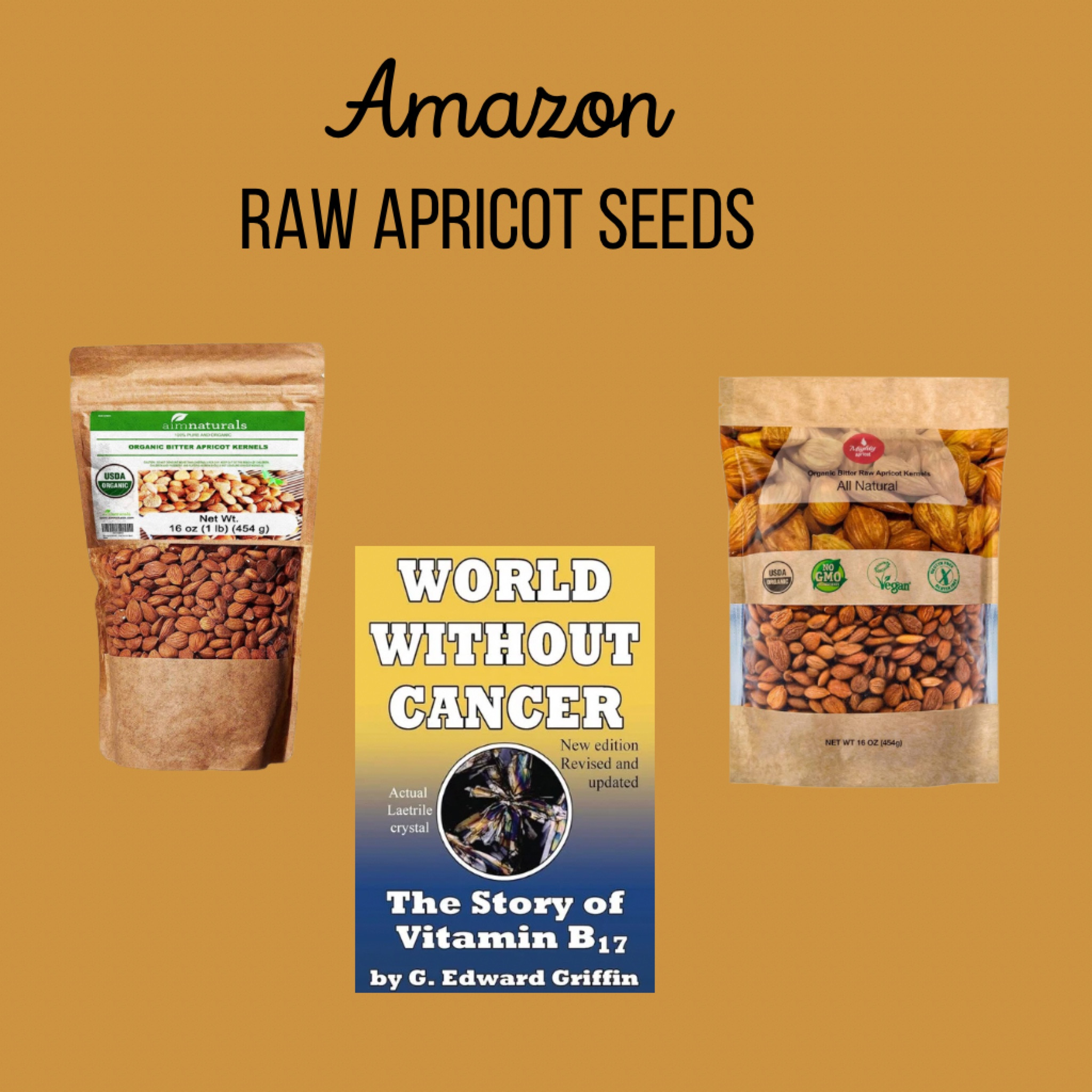 World without cancer book
Worth a read!📚

Bitter Rae Apricot Seeds , Amazon option 💛

#LTKActive #LTKfindsunder50 #LTKfamily