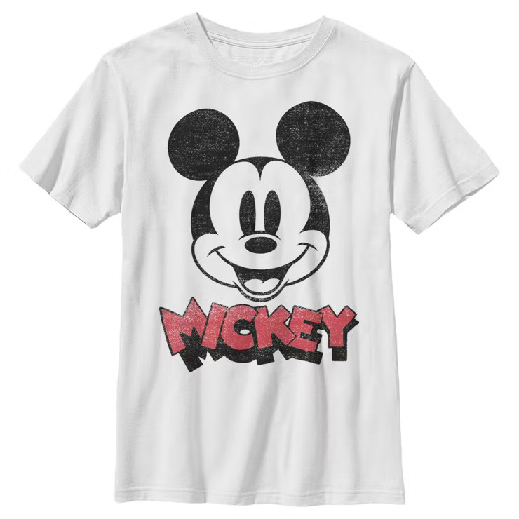 Boy's Disney Mickey Mouse Retro Headshot T-Shirt | Target