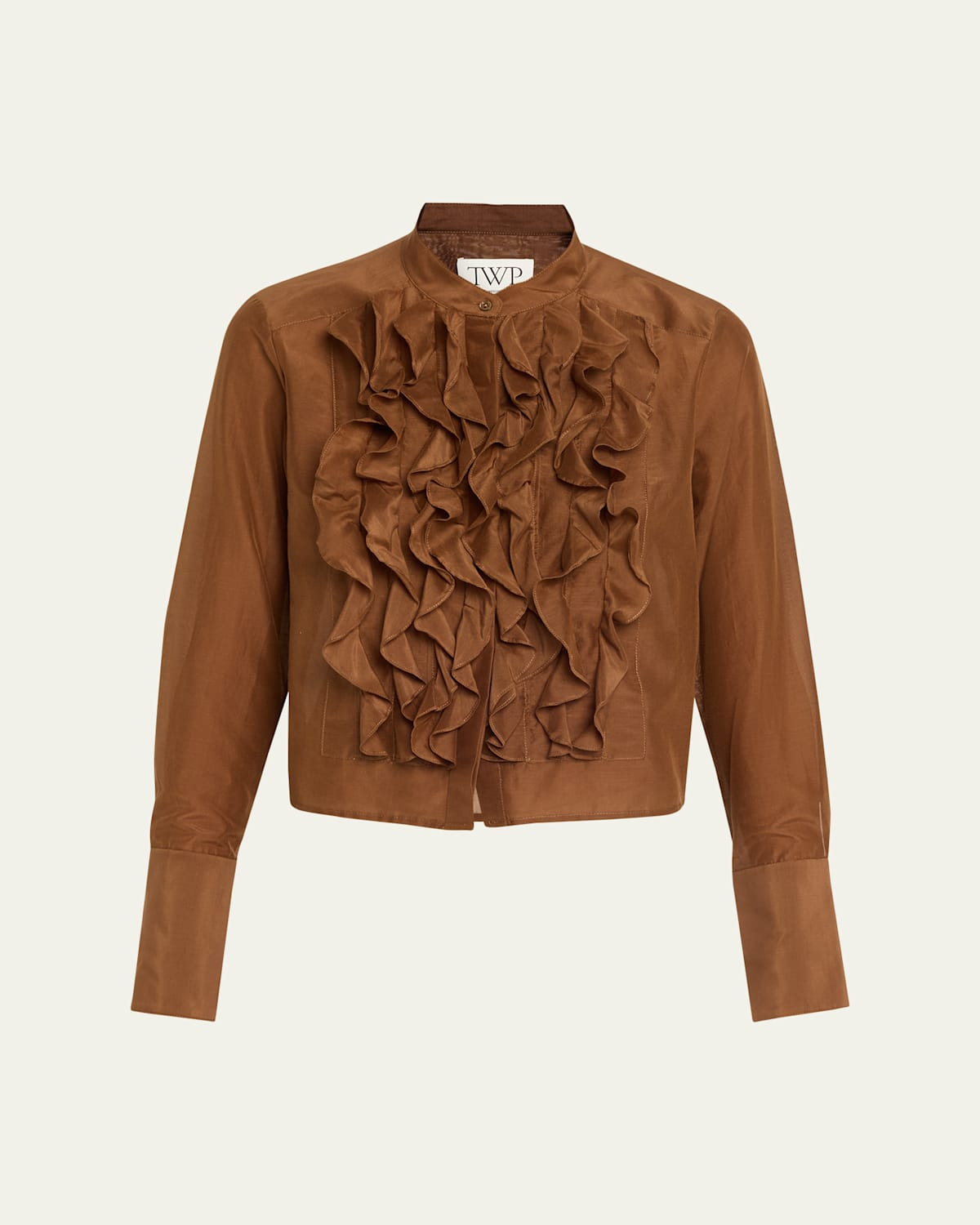Patti Ruffle Button-Front Shirt | Bergdorf Goodman
