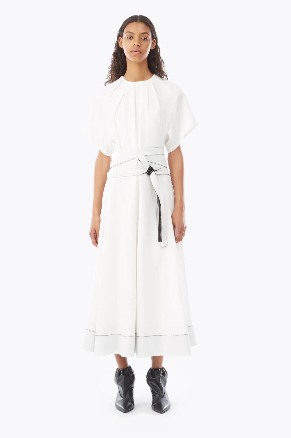 3.1 Phillip Lim Short Sleeve Fit & Flare Dress | 3.1 Phillip Lim